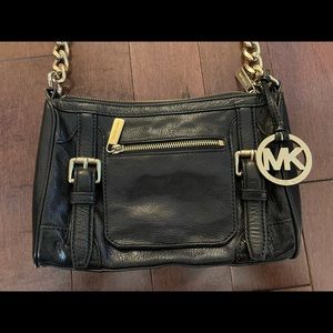 Michael Kors black leather purse